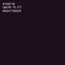 #1D0F1B - Night Rider Color Image